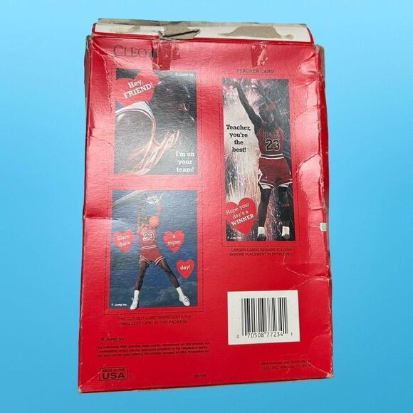 Vintage Michael Jordan Original 1991 Cleo Valentines Day Cards in Box - Picture 2 of 3